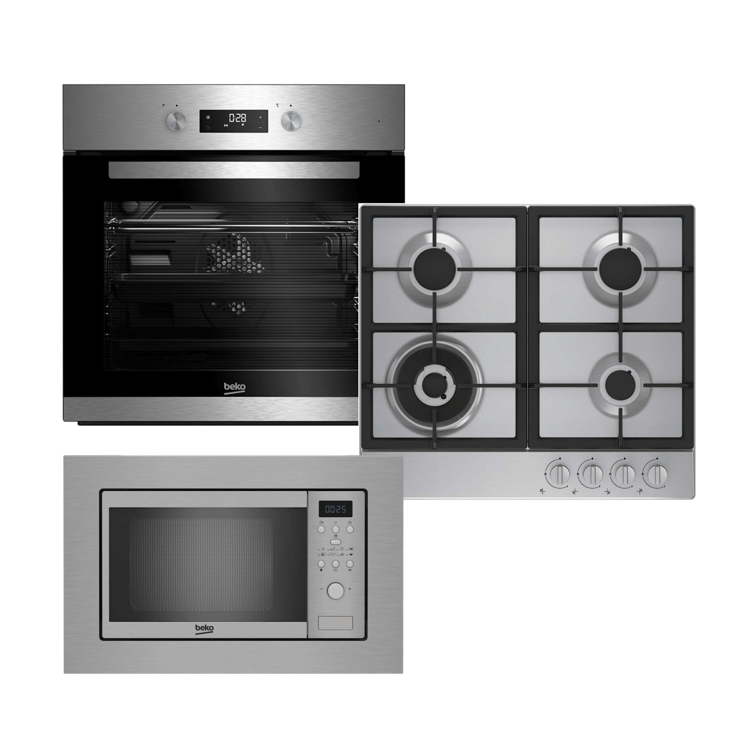 Beko BIM 22304 XCS + HIAW 64235 SX + BMOB 17131 X